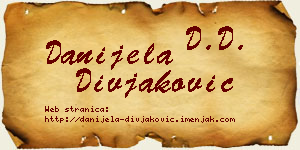Danijela Divjaković vizit kartica